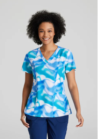 Thrive Print Top by Barco, Style: 5107-AZRW